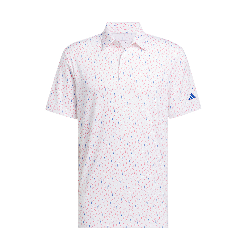 Ultimate365 Allover Print Men's Polo (White)