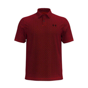 T2G Printed (2025) Men's Polo (Red)