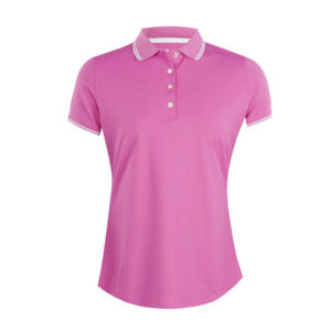 Canterbury Tipped Sport Mesh Women's Polo (Peony/White)