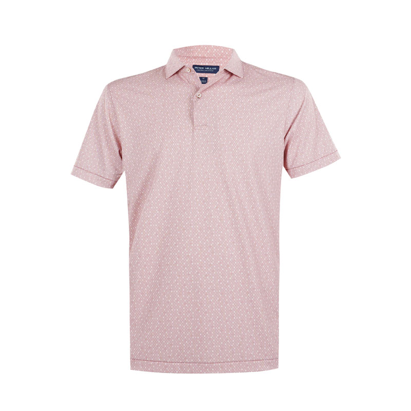 Casablanca Men's Performance Jersey Polo (Faded Scarlet)