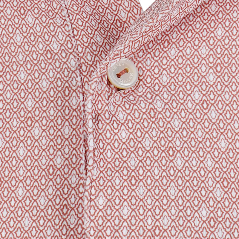 Casablanca Men's Performance Jersey Polo (Faded Scarlet)