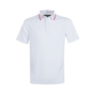 Camo Collar Performance Pique Men's Polo (Snow)